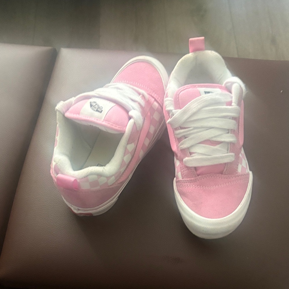 Vans Kids Sneakers in Pink and White Checkered